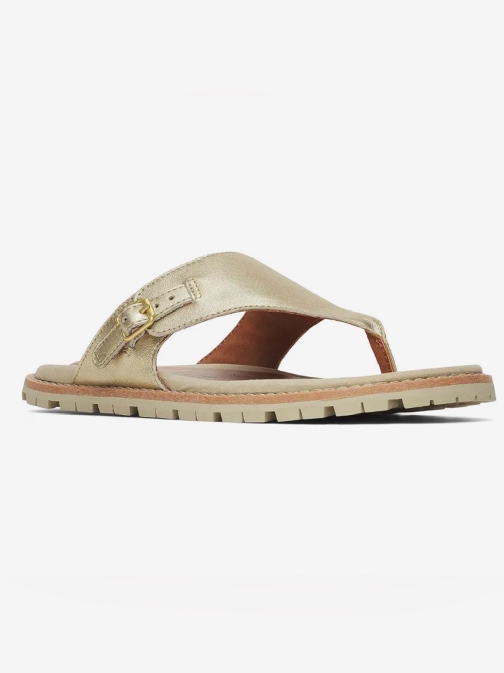 NWT Merrell Metallic Gold outdoor thong sandal